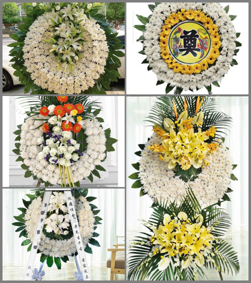 山东青岛胶州市洋河镇姜马庄村花圈速递
